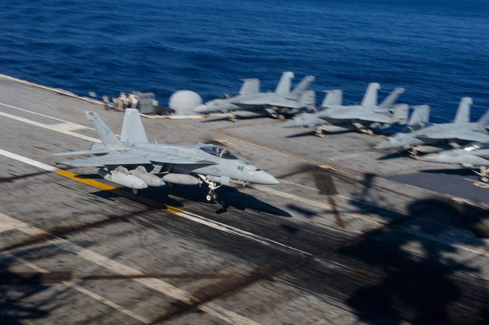 Truman is conducting readiness training in the Atlantic Ocean in preparation for future operations.