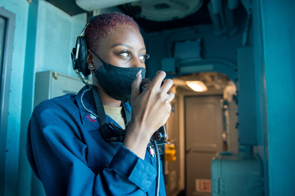 Truman is conducting readiness training in the Atlantic Ocean in preparation for future operations.