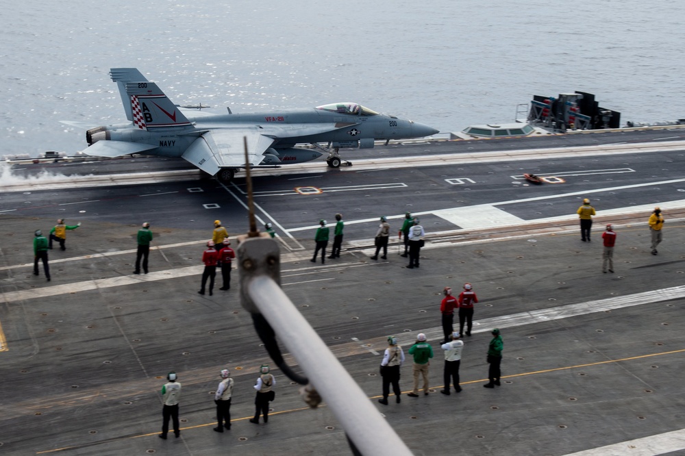 Truman is conducting readiness training in the Atlantic Ocean in preparation for future operations.