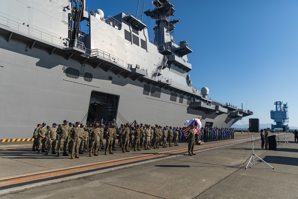 Japanese Ship Izumo-Class Helicopter Destroyer Closing Ceremony