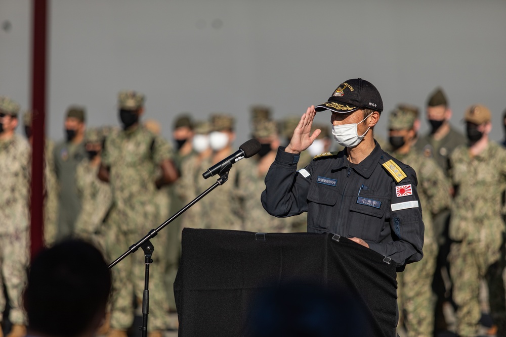 Japanese Ship Izumo-Class Helicopter Destroyer Closing Ceremony