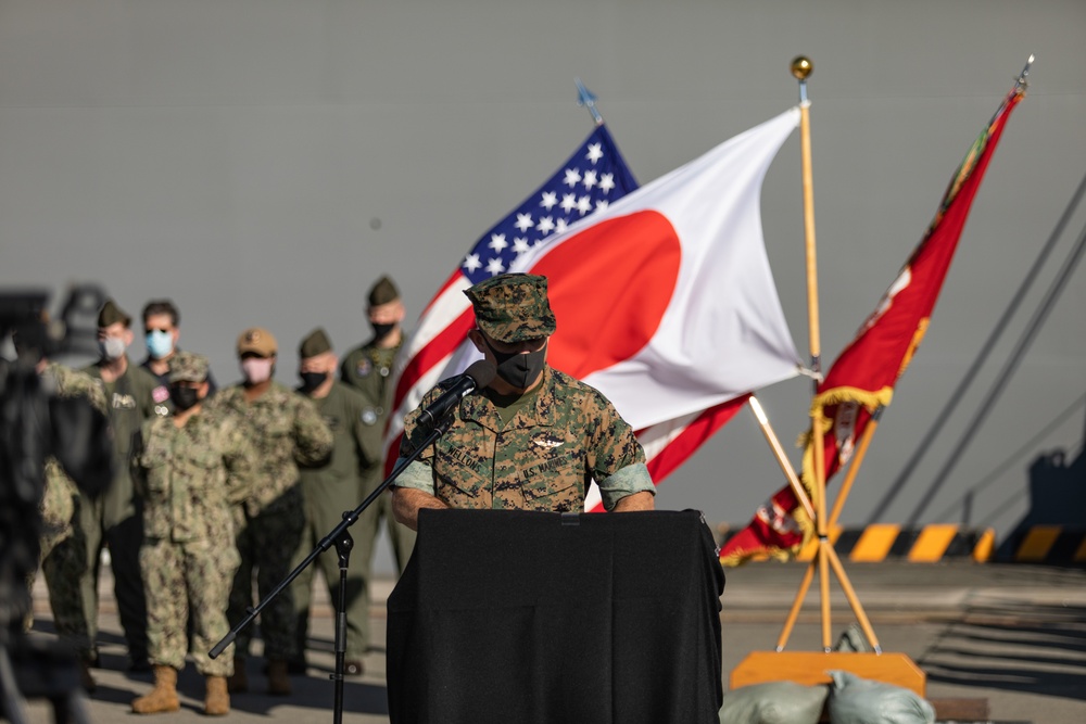 Japanese Ship Izumo-Class Helicopter Destroyer Closing Ceremony