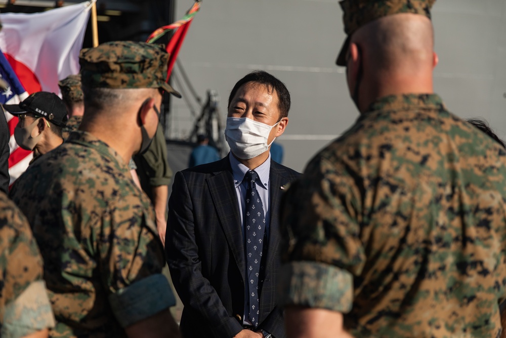 Japanese Ship Izumo-Class Helicopter Destroyer Closing Ceremony