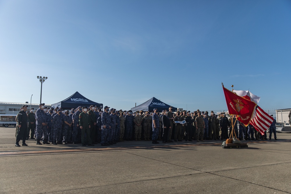 Japanese Ship Izumo-Class Helicopter Destroyer Closing Ceremony