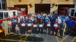 Quick to Respond: NNSY Employees, Firefighters, and Police Work Together to Save Life of Teammate