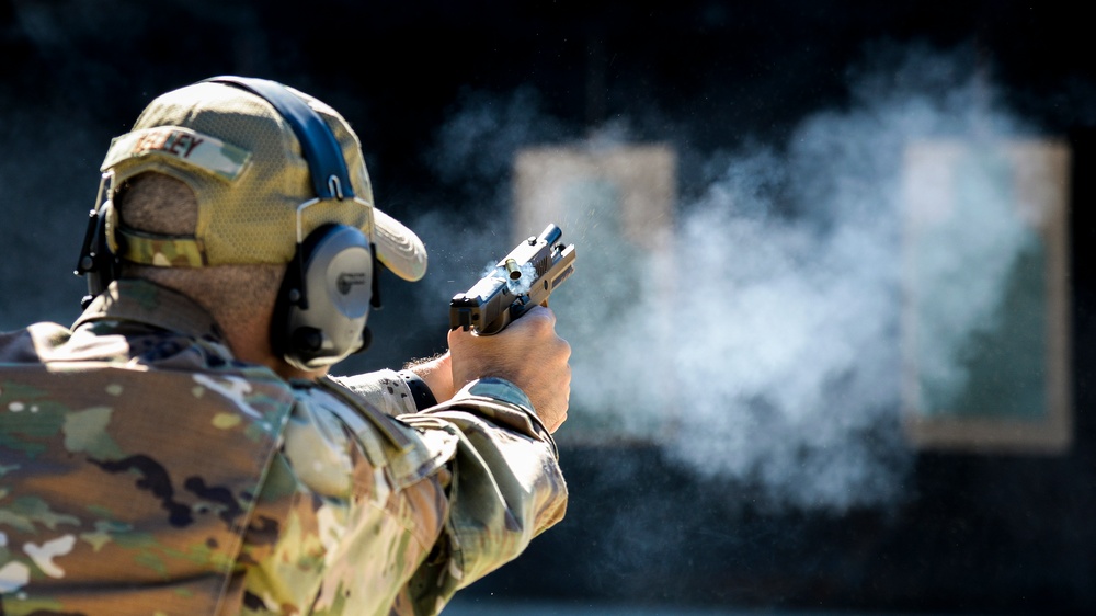 177th Fighter Wing Leadership Qualifies with SIG Sauer P320-M18 Pistol
