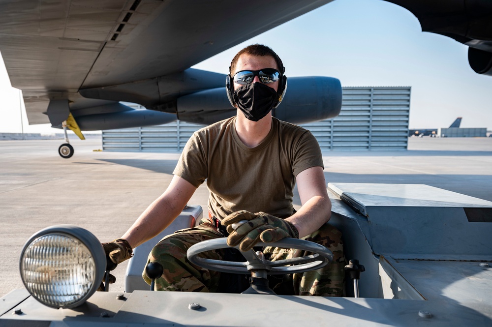 Air Force Weapons Load Crew Members Load Munitions