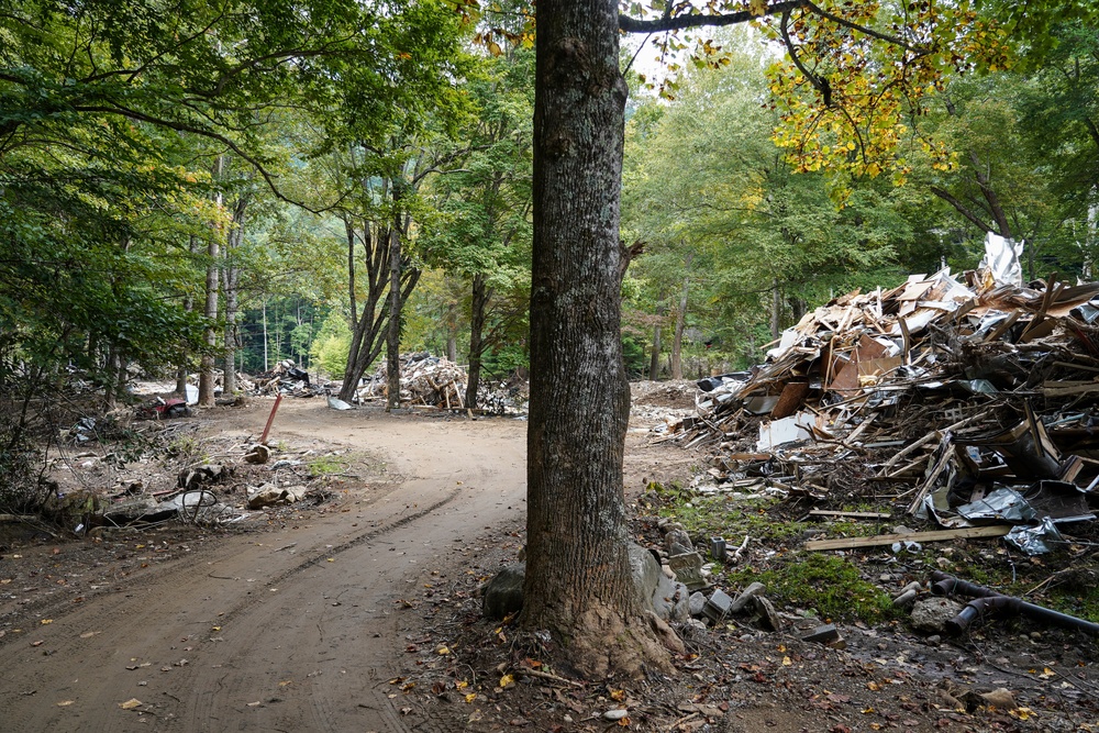 Piles of Debris Where Homes Were