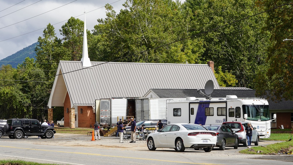 FEMA Mobile Center Operating at Local Church