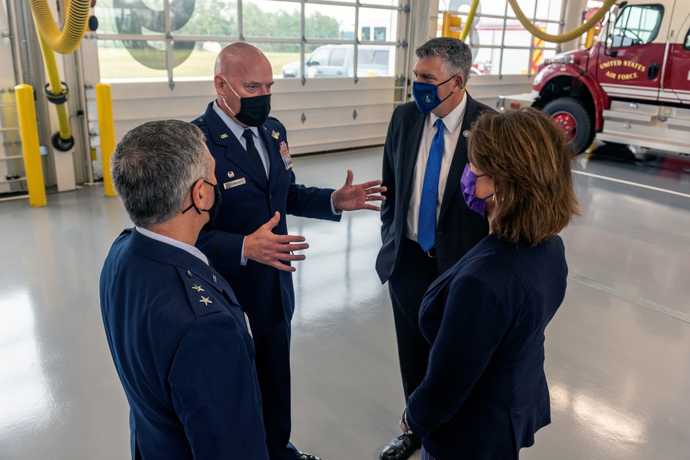 182nd Airlift Wing hosts ribbon cutting for new Crash, Fire, Rescue Station Oct. 5, 2021