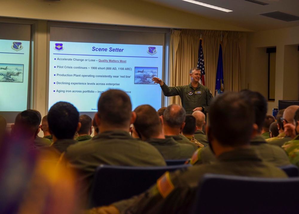 Maj. Gen. Craig Wills, 19th Air Force commander, visits Fairchild Air Force Base