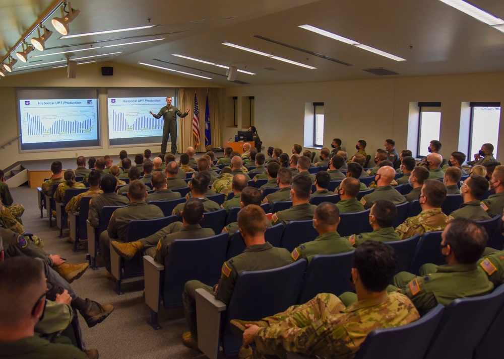 Maj. Gen. Craig Wills, 19th Air Force commander, visits Fairchild Air Force Base