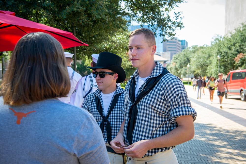 USS Constitution crew speak at University of Texas