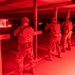934th Security Forces Squadron Airmen fire their M-4 rifles during a simulated night fire training