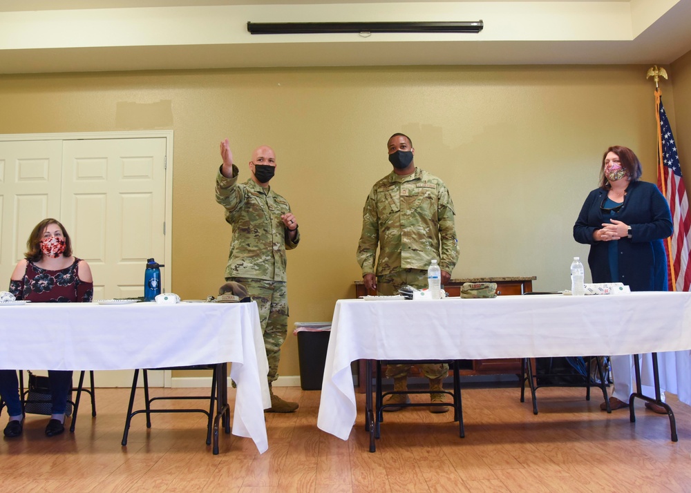 Chief Master Sgt. Kevin Osby tours Fairchild Air Force Base Exchange