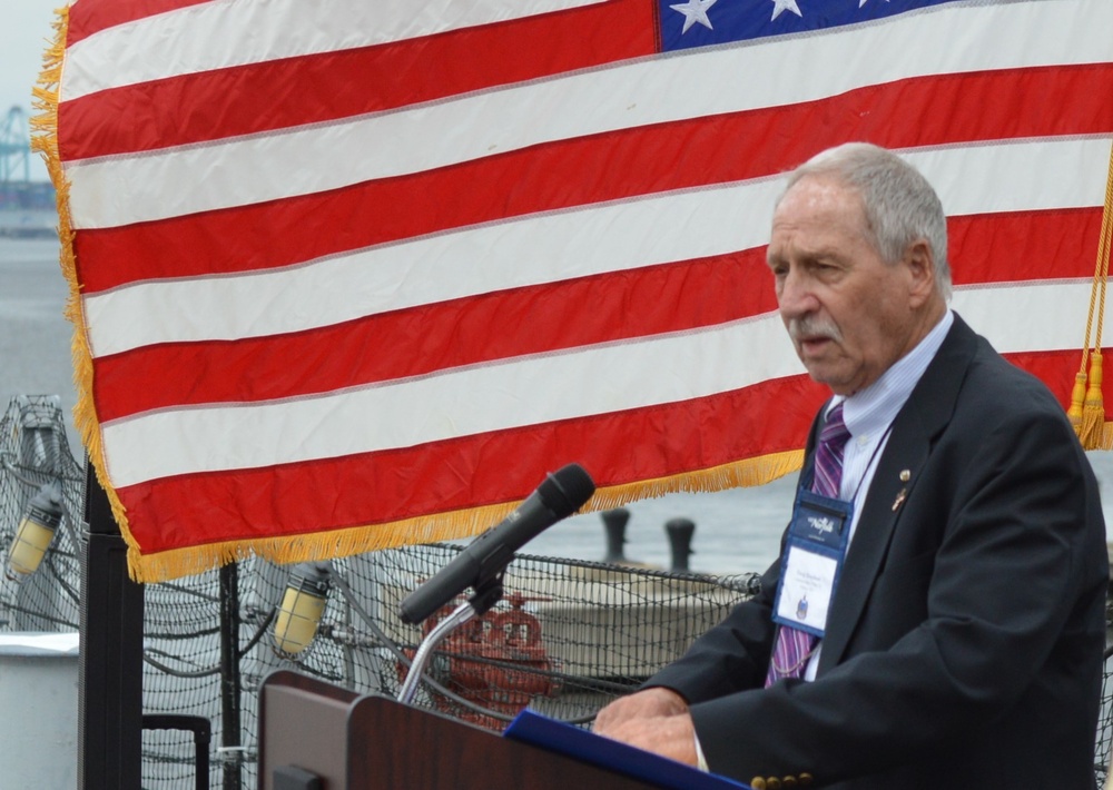Memorial service aboard Battleship Wisconsin