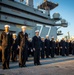 GHWB Sailors Conduct a Service Dress Blue Uniform Inspection