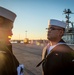 GHWB Sailors Conduct a Service Dress Blue Uniform Inspection