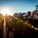 GHWB Sailors Conduct a Service Dress Blue Uniform Inspection