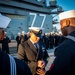 GHWB Sailors Conduct a Service Dress Blue Uniform Inspection