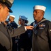 GHWB Sailors Conduct a Service Dress Blue Uniform Inspection