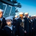 GHWB Sailors Conduct a Service Dress Blue Uniform Inspection