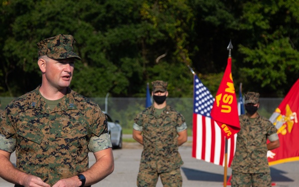 Early Warning and Control Detachment Change of Command Ceremony