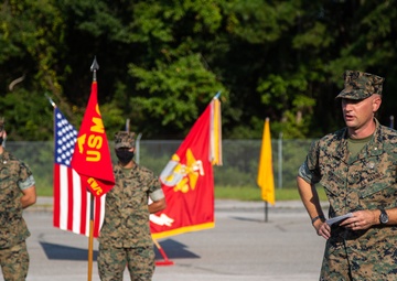 Early Warning Control Detachment Change of Command Ceremony