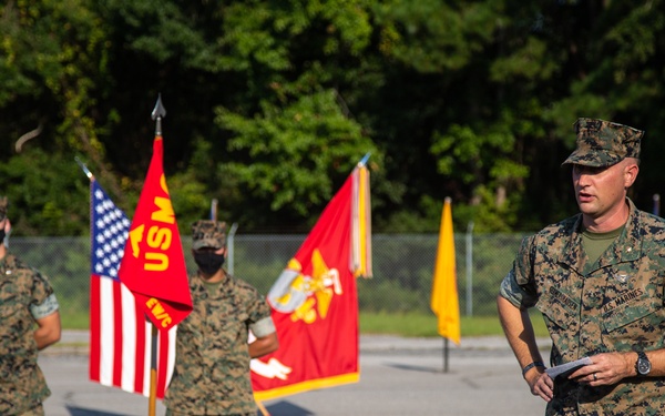 Early Warning Control Detachment Change of Command Ceremony