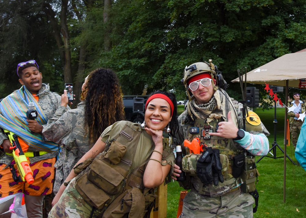 Airmen participate in the annual Combat Dining-Out at Fairchild Air Force Base