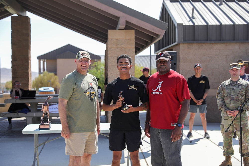 Pfc. Dasani Hawkins finishes 1st in male category for 11th ACR Blackhorse Half-Marathon