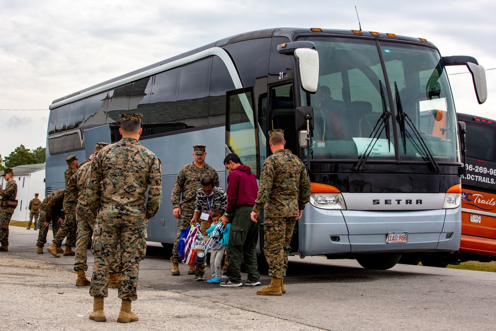 Afghan Guests Arrive at Fort Pickett