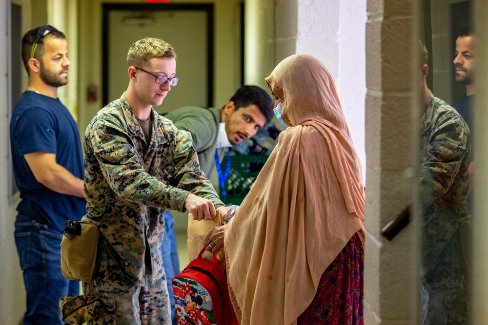 Afghan Guests Arrive at Fort Pickett