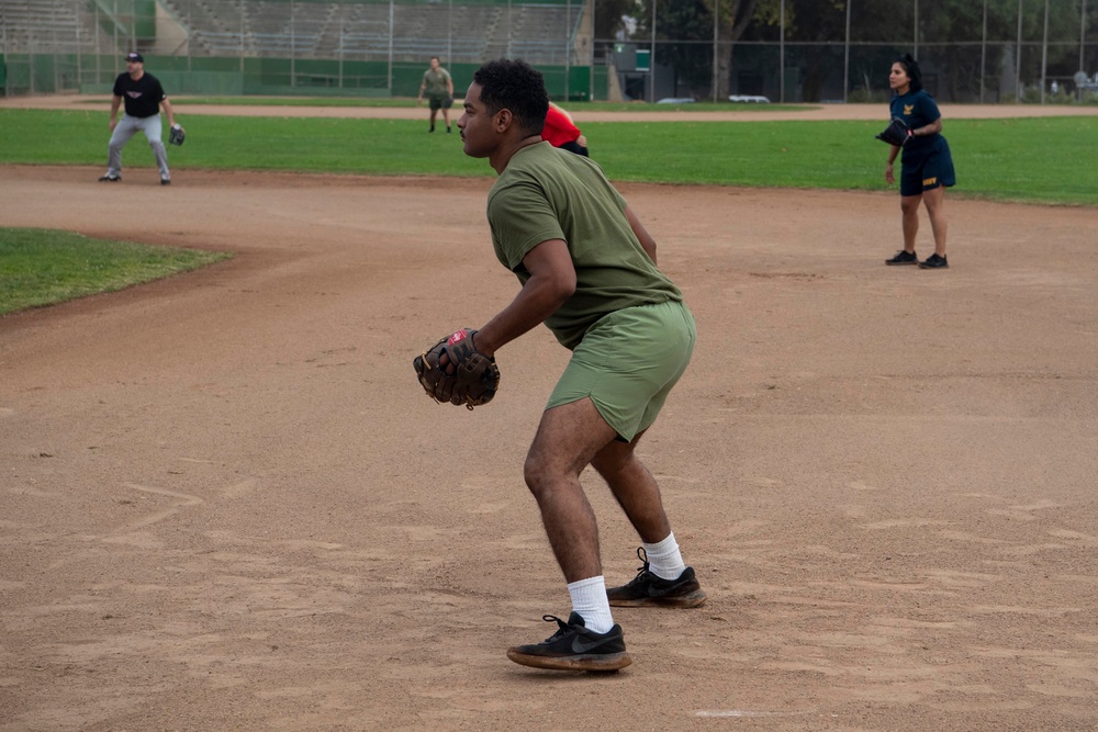 Sailors and Marines participate in softball tournament