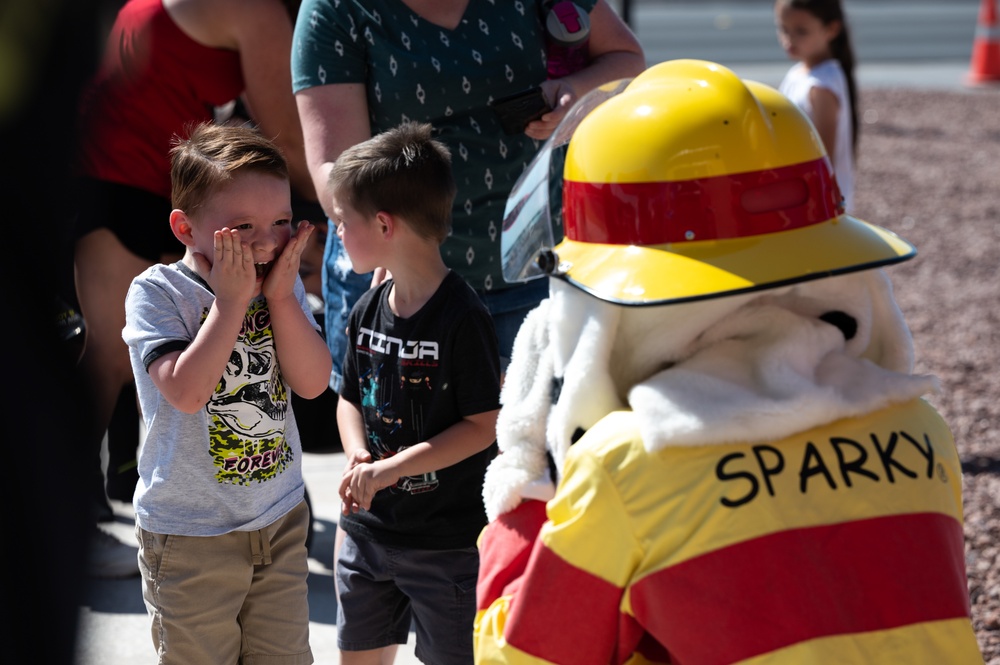 Nellis promotes the sounds of fire safety during Fire Prevention Week