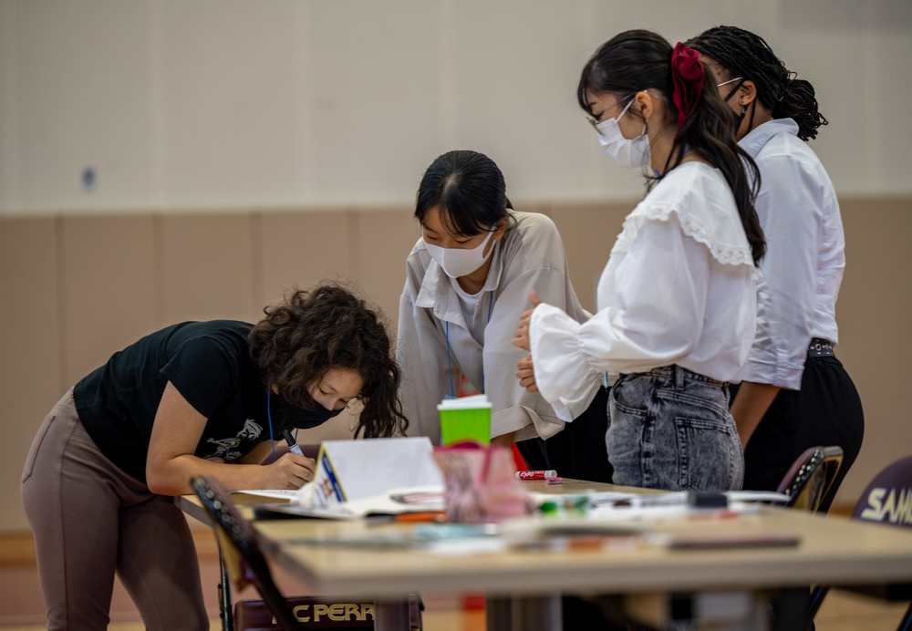 American and Japanese Students Participate in Global Friendship Camp 2021 aboard MCAS Iwakuni