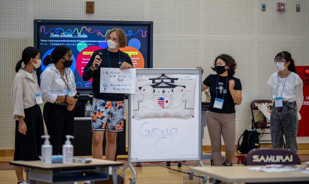 American and Japanese Students Participate in Global Friendship Camp 2021 aboard MCAS Iwakuni