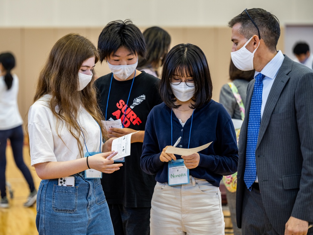 American and Japanese Students Participate in Global Friendship Camp 2021 aboard MCAS Iwakuni
