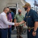 USS Billings CO and Ponce Mayor Shake Hands Following Ship Tour