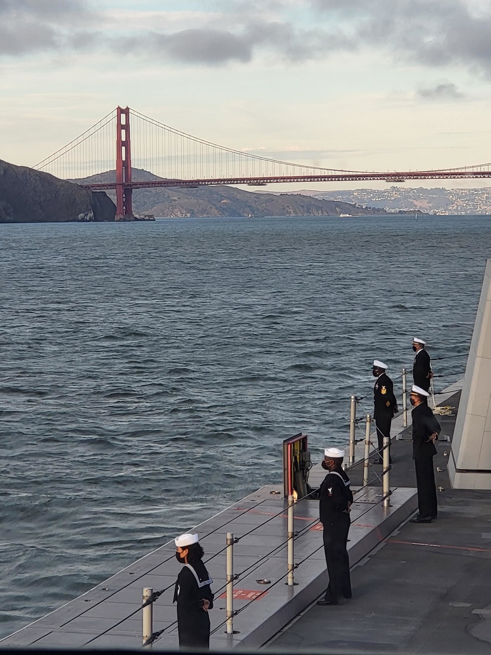 Michael Monsoor arrives to San Francisco Fleet Week 2021
