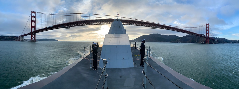 Michael Monsoor arrives to San Francisco Fleet Week 2021