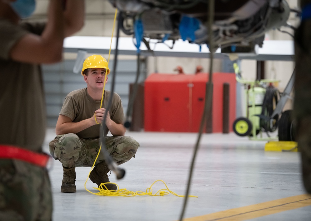 RQ-4 Global Hawk Engine Installation