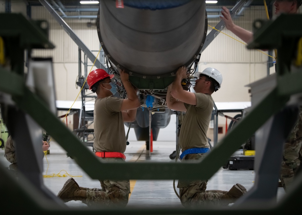 RQ-4 Global Hawk Engine Installation