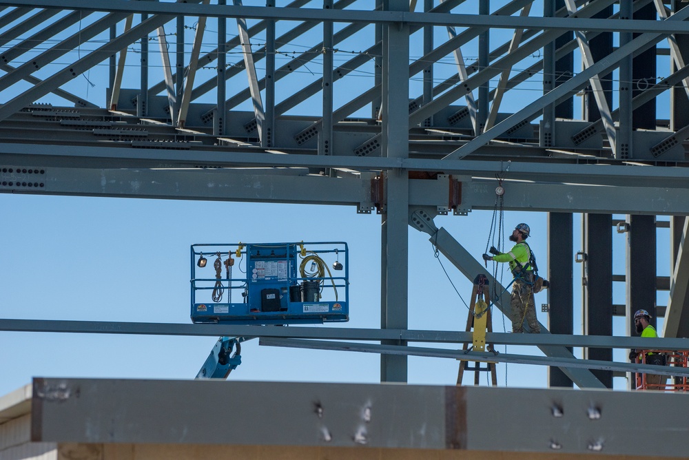 KC-46 hangar construction