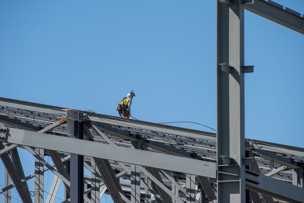KC-46 hangar construction