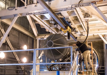 Vendors use AEDC sea level facility to perform validation of sensors on turbofan engine