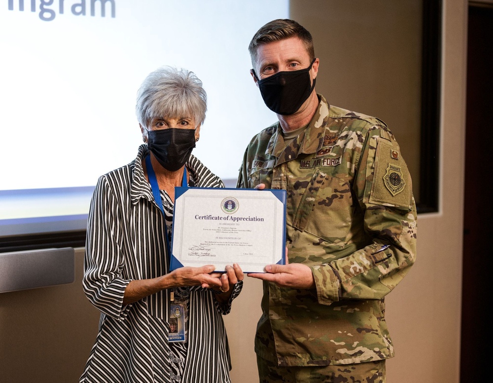 Travis AFB volunteer helps amid COVID, receives AF-level award
