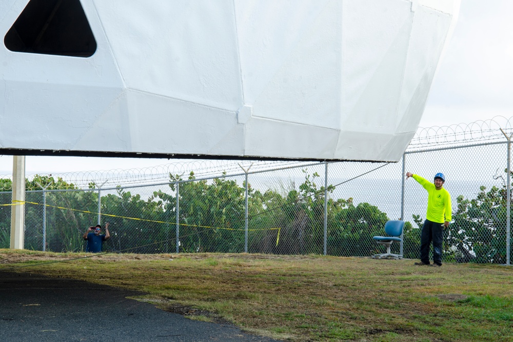 140th ADSS Radome disassembly