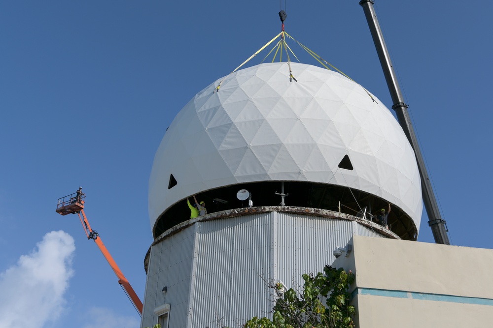 140th ADSS Radome disassembly