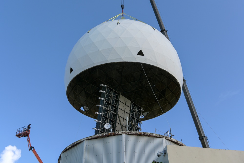 140th ADSS Radome disassembly